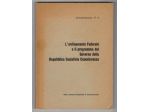 L’ordinamento Federale e il programma del Governo della Rep. Soc.ta Cecoslovacca