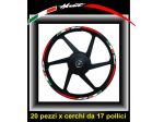 Adesivi cerchi per moto HONDA HORNET + 4 pezzi omaggio