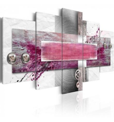 Quadro Con 4 Sfere - Rosa - 100x50 E 200x100 ARREDALACASA