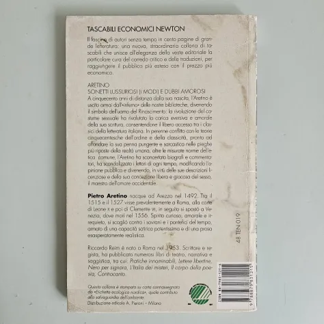 Sonetti Lussuriosi - Aretino - Newton - 1993 - TRACCIATA! - Foto 4