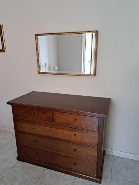 Letto Ferro Beige Rete Doghe Materasso Specchio - Foto 3