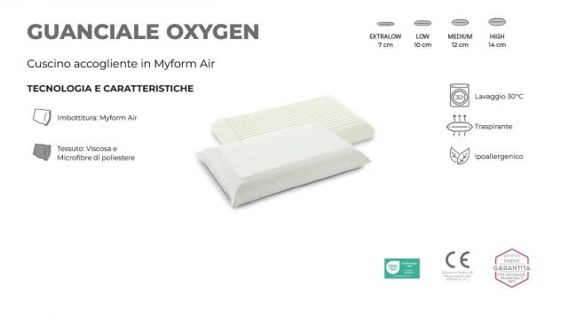 Coppia guanciali cuscini Dorelan Oxygen - Foto 4