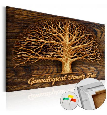 Quadri Di Sughero Con Albero Genealogico Cm. 120x80 Arredalacasa