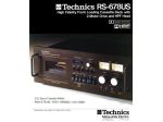 TECHNICS  - Cassette Deck – 1977 — PROFESSIONAL