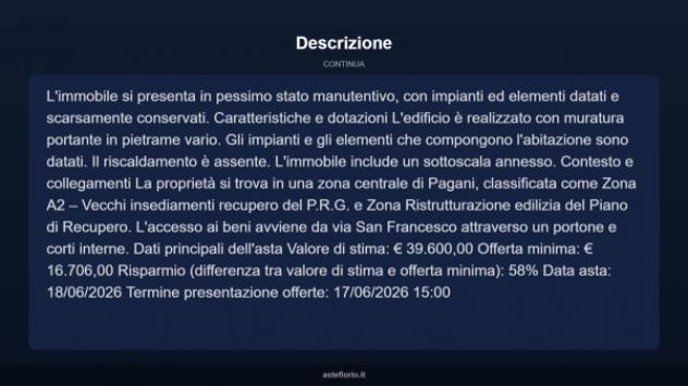Immobile in asta di 37 m², box auto in vendita a Pagani - Foto 12