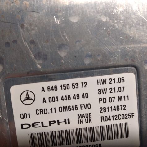 CENTRALINA MOTORE MERCEDES BENZ W211, DELPHI, CODICE 2.2CDI - A6461505372, A 64 - Foto 7