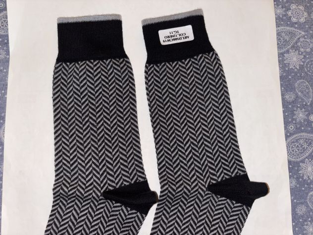 CALZE NUOVE DA UOMO IN COTONE ORIGINALI MARCA DEBERT MADE IN ITALY N’ 41/42 - Foto 4
