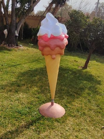 Insegna pubblicitaria per glateria: Cono gelato in vetroresina - Foto 3