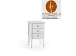 Comodino 3 Cassetti Laccato Bianco cod 669 nuovi