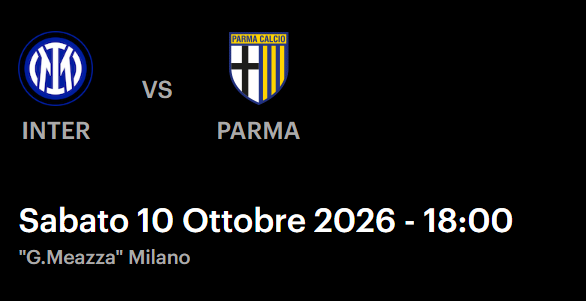 Inter Parma 1 anello blu
