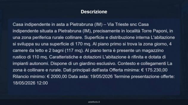 Immobile in asta di 236 m² in vendita a Pietrabruna - Foto 18