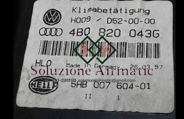 4B0820043G 5HB00760401 Audi A6 centralina comando clima Hella - Foto 2
