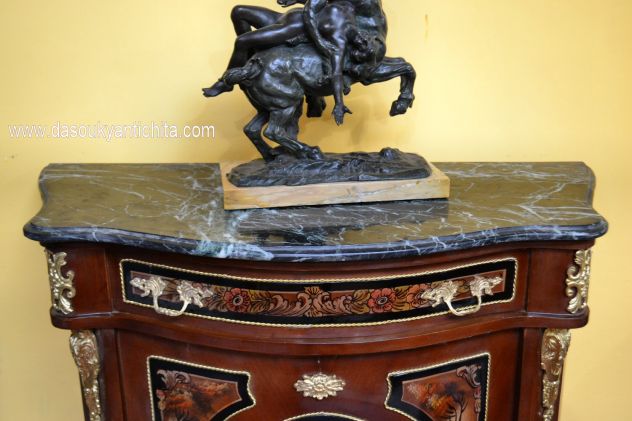 Servante stile Napoleone III dipinta a modo Vernis Marten - Foto 2
