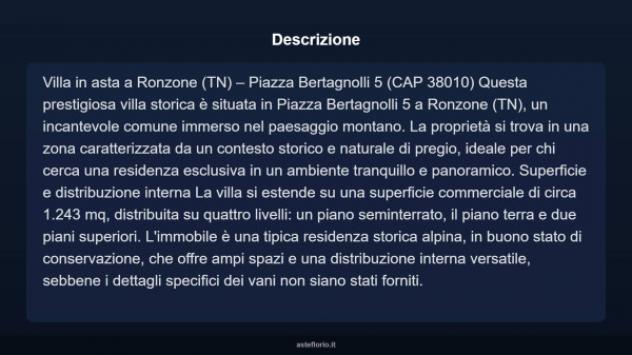 Immobile in asta di 1243 m² in vendita a Ronzone - Foto 5