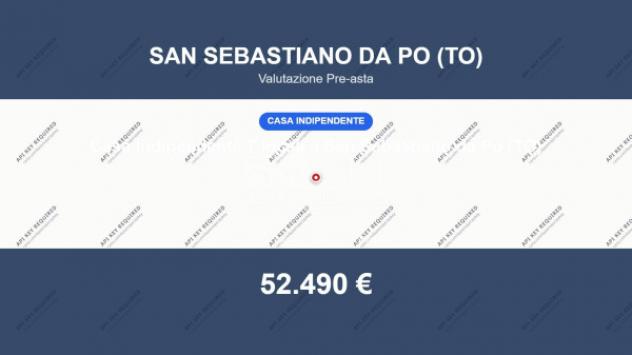 Immobile in asta di 327 m² con più di 5 locali e box auto in vendita a San Sebastiano da Po