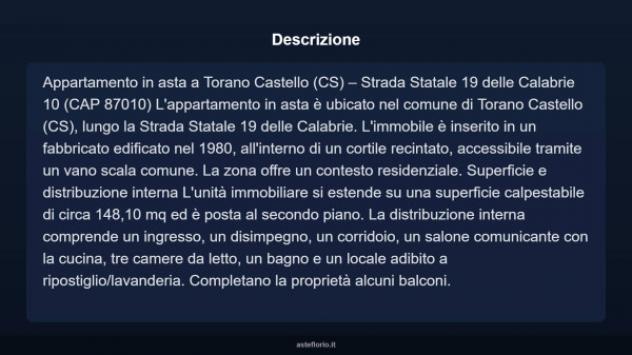 Immobile in asta di 148 m² in vendita a Torano Castello - Foto 5