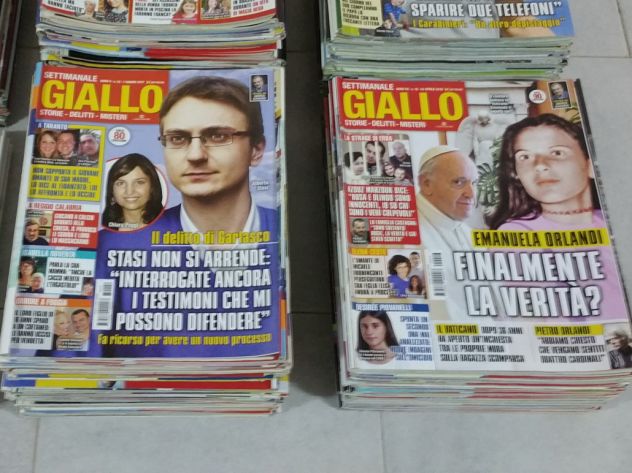 GIALLO fascicoli rivista (varie annate recenti)