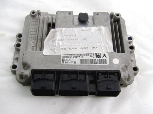 9664843780 KIT ACCENSIONE AVVIAMENTO CITROEN C4 1.6 D 66KW 5M 5P (2009) RICAMBIO USATO CON CENTRALINA MOTORE, BLOCCHETTI ACCENSIONE APERTURA CON CHIAV - Foto 2