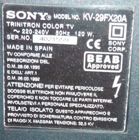 Sony Trinitron KV-29FX20A - Foto 2