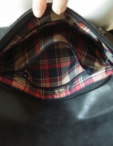BORSA/POCHETTE ECOPELLE GRIGIA - Foto 4