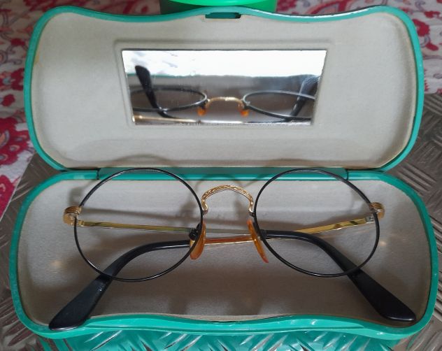 montatura occhiali tondi in metallo vintage cm.12 - Foto 6