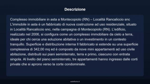 Immobile in asta di 342 m² in vendita a Montecopiolo - Foto 5