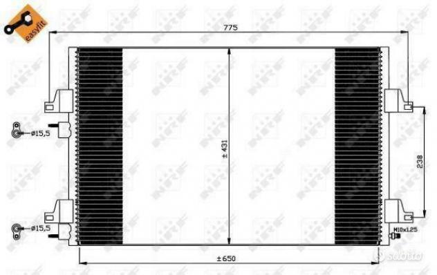 Radiatore Clima Renault Espace 2002 8200332851
