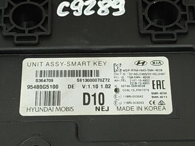 CENTRALINA KEYLESS KIA Niro Serie 95480G5100 G4LE hybrid 1580 (16) - Foto 2