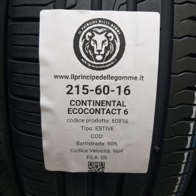 4 GOMME 215 60 16 CONTINENTAL A60856 - Foto 2