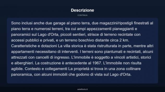 Immobile in asta di 11760 m² in vendita a Orta San Giulio - Foto 8