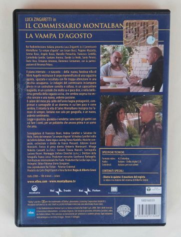 DVD Il commissario Montalbano.La vampa d'agosto Luca Zingaretti Studio RAI Trade - Foto 2