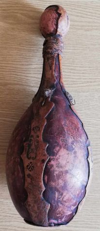 Bottiglia liquore limone rivestito legno vintage - Foto 5