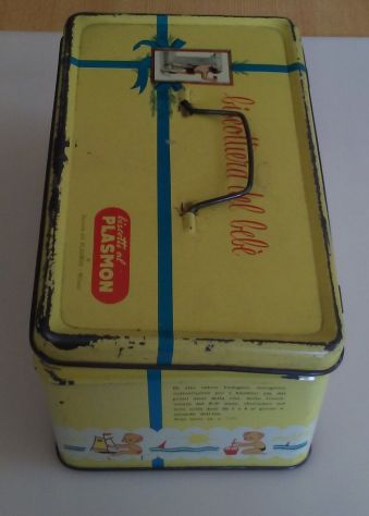 SCATOLA in LATTA BISCOTTIERA DEL BEBE' PLASMON - Foto 4