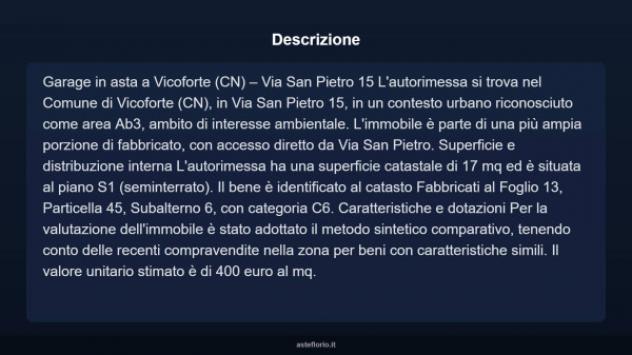 Immobile in asta di 17 m² in vendita a Vicoforte - Foto 6