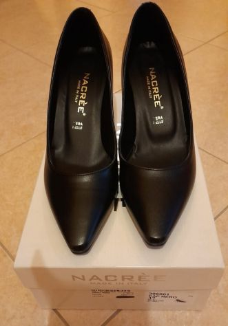 PAIA DI SCARPE ELEGANTI DONNA NERO TACCO 7 CM,N.37 BRAND:NACREE’,VERA PELLE - Foto 3