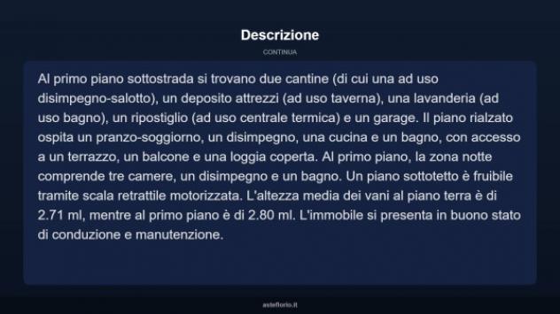 Immobile in asta di 199 m² con più di 5 locali e box auto in vendita a Quattro Castella - Foto 18