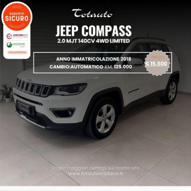 JEEP Compass 2.0 Multijet II 4WD Limited rif. 24060267