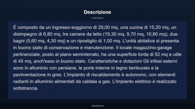 Immobile in asta di 159 m² con più di 5 locali e box auto in vendita a Castrovillari - Foto 15