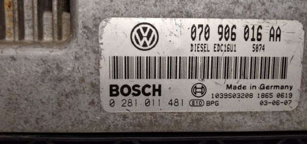 ECU VW TOUAREG 5.0 TDI BOSCH 0281011481 070906016AA - Foto 6