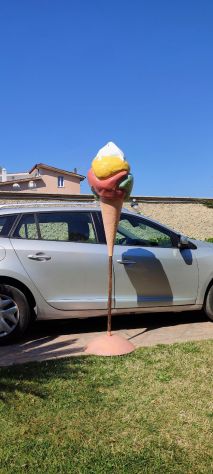 Insegna per gelateria: Cono gelato in vetroresina - Foto 7