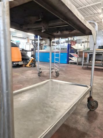 carrello di servizio a due ripiani usato - Foto 2