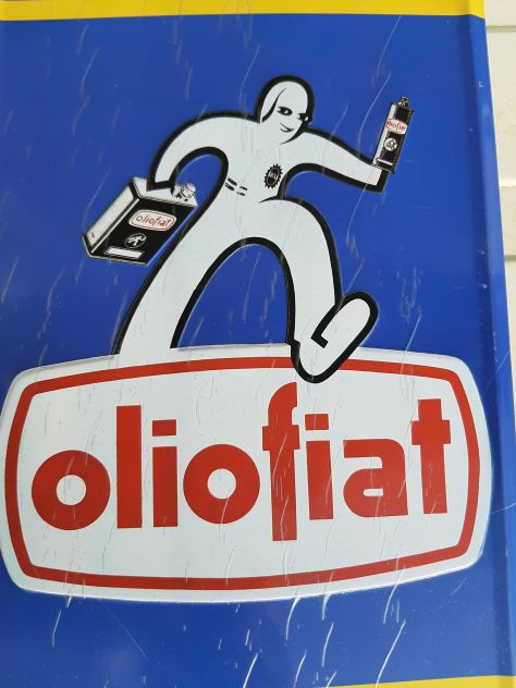 OLIO FIAT TARGA IN RILIEVO