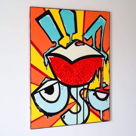 Quadro Pop Art Dipinto a Mano Originale