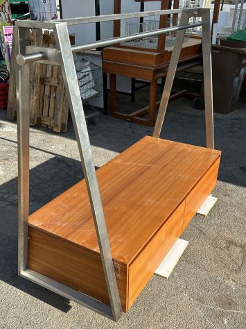 STENDER ACCIAIO E BASE TECK 2733
