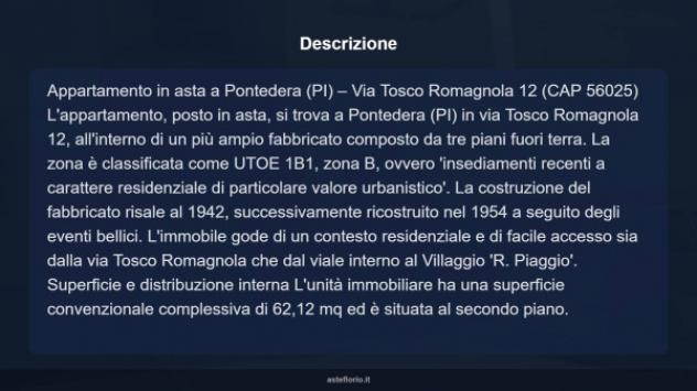 Immobile in asta di 62 m² in vendita a Pontedera - Foto 13