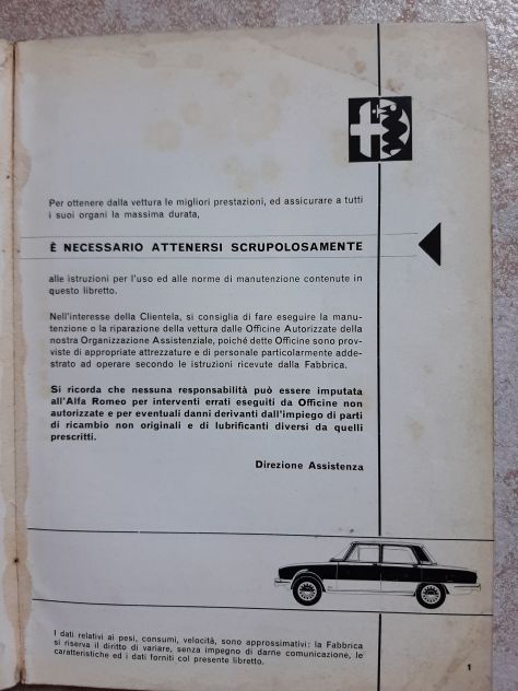 ALFA ROMEO 1750 USO E MANUTENZIONE ORIGINALE - Foto 6