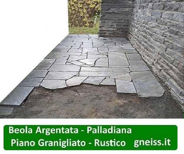 Pavimento Palladiana in BEOLA ARGENTATA , Piano Granigliato - Rustico - Foto 5