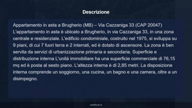 Immobile in asta di 76 m², box auto in vendita a Brugherio - Foto 10