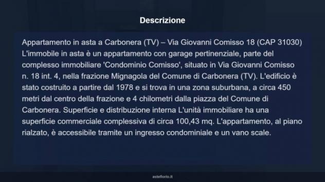 Immobile in asta di 100 m², box auto in vendita a Carbonera - Foto 17