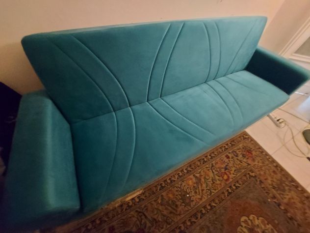 Divano Letto a tre posti in velluto - Foto 4